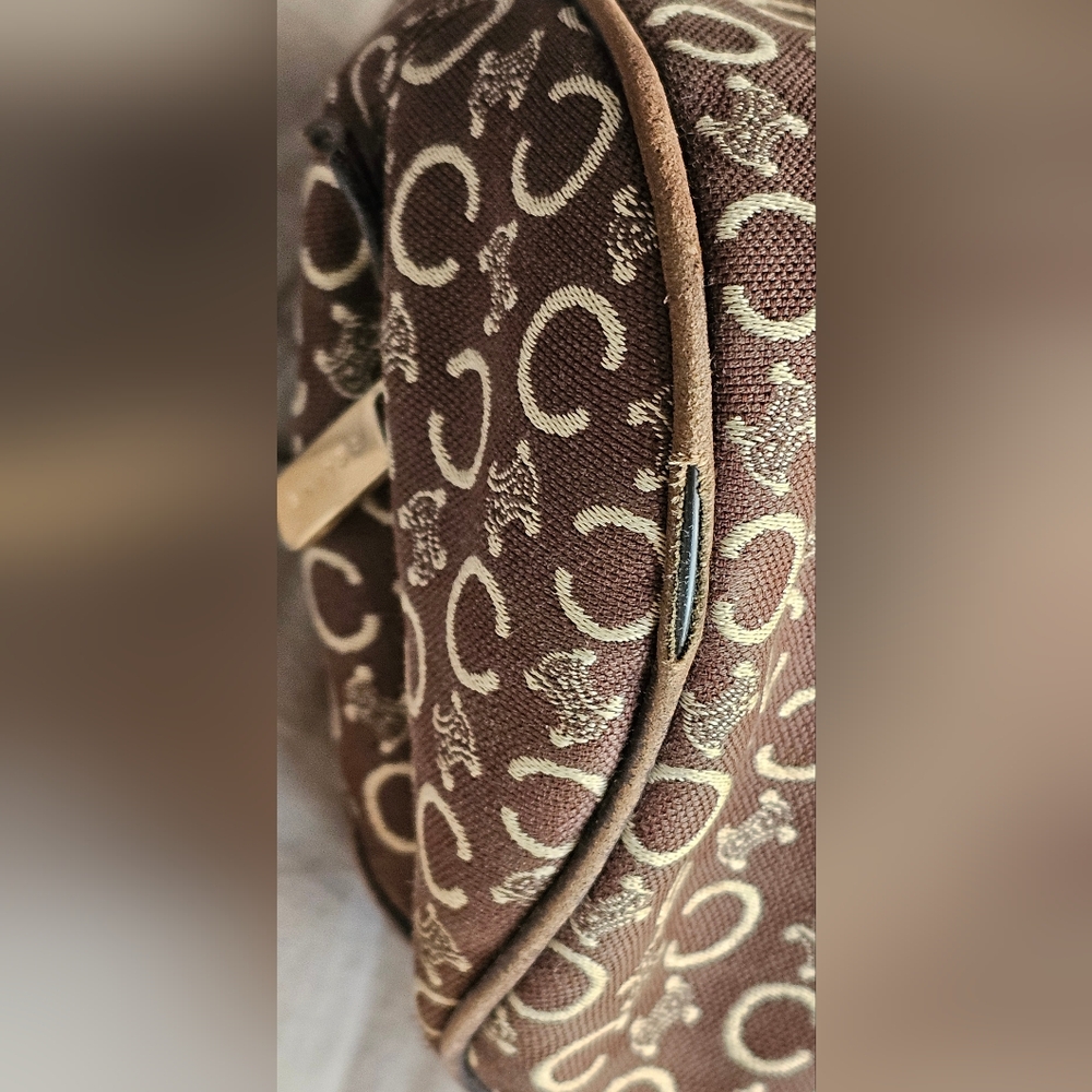 CELINE VINTAGE MACADAM BARREL BAG (FINAL SALE) - Picture 11 of 14